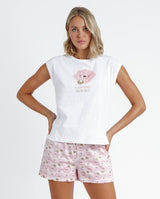 PIJAMA SIN MANGAS SEA WORLD 60114 - BLANCO / S - PIGIAMA