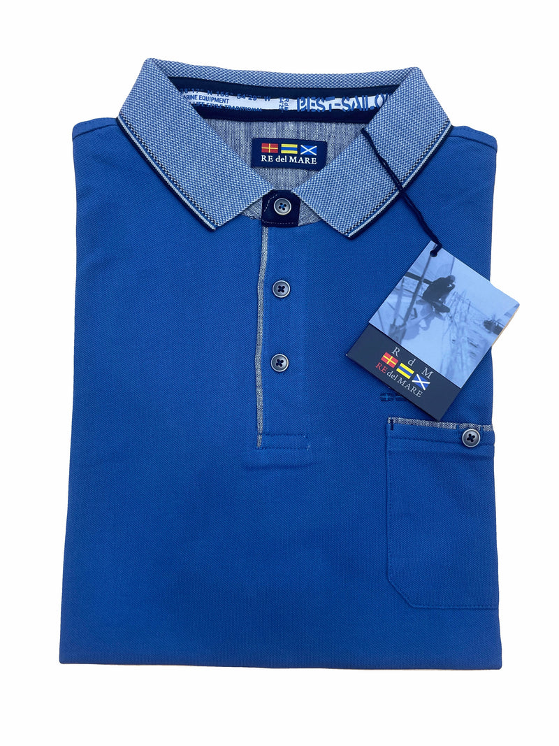 Polo uomo 100 % Cotone Con Taschino 99 4118 - Ottanio / M