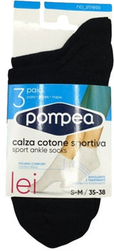 POMPEA CALZA COTONE SPOR.X3 - CALZA UOMO/DONNA ESTIVA