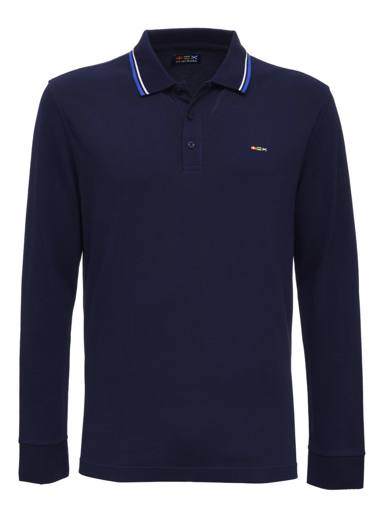 Re Del Mare Polo Uomo 100% cotone Manica Lunga art. 99 4200