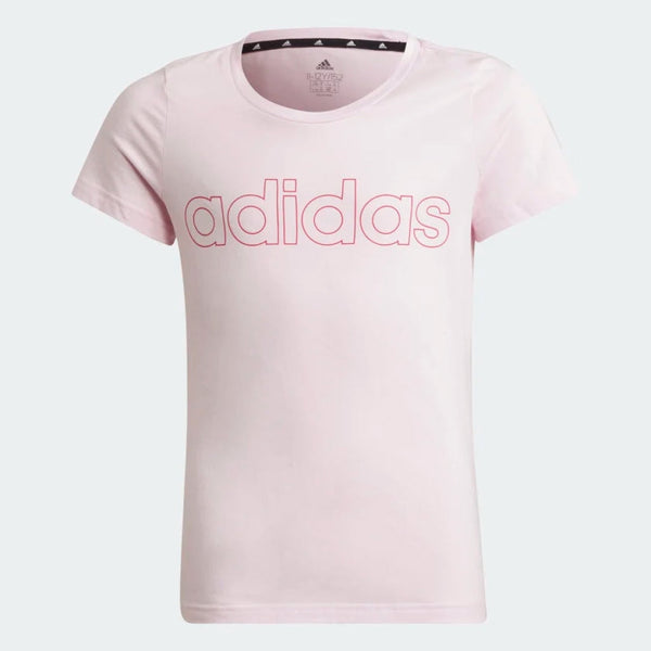 T-Shirt Bambina in Cotone Logo HM8738 - Rosa / 3-4A - 