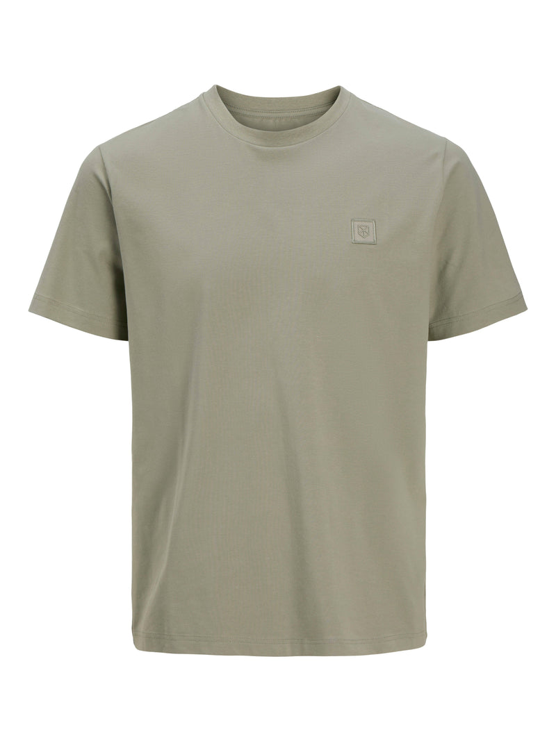 T-Shirt da Sotto Giacca Effetto Cotone e Seta 12276050
