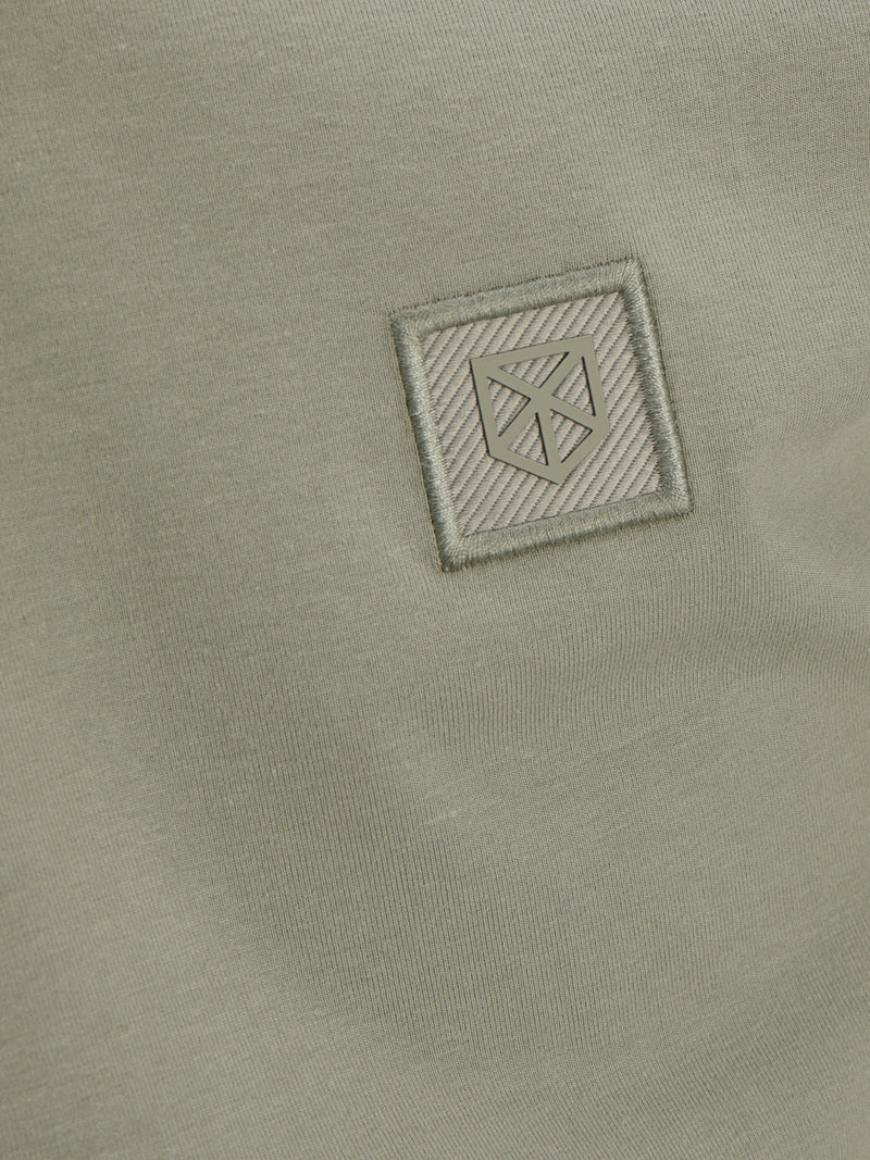 T-Shirt da Sotto Giacca Effetto Cotone e Seta 12276050