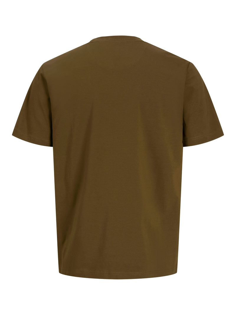 T-Shirt da Sotto Giacca Effetto Cotone e Seta 12276050