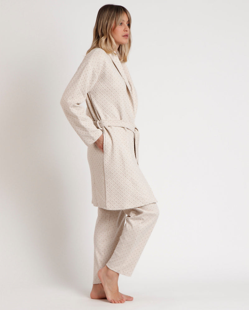 Vestaglia Donna Morbida e Calda DOTS 67133-0 - VESTAGLIA