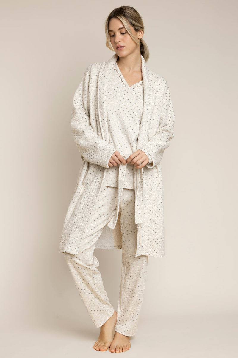 Vestaglia Donna Morbida e Calda DOTS 67133-0 - VESTAGLIA