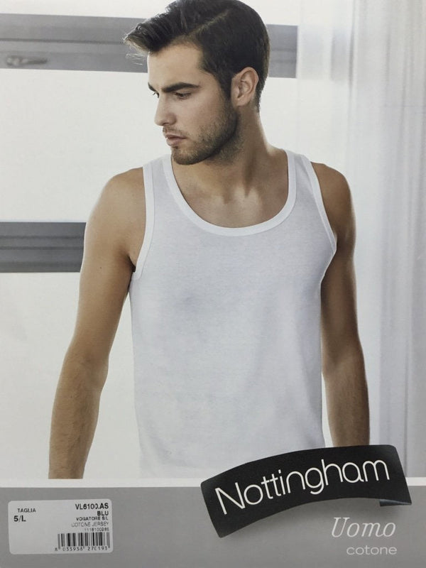 Vogatore spalla larga 100% Cotone - 4XL / BIANCO - MAGLIA 