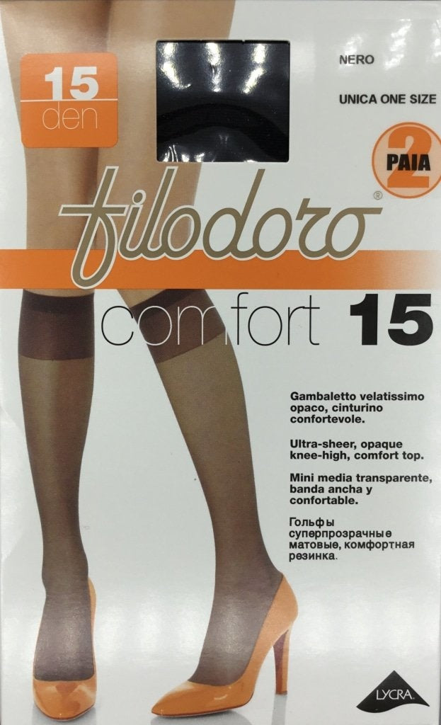 2 paia Gambaletto Comfort 15 - CALZA DONNA ESTIVA