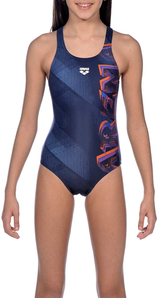 ARENA G DRAFT JR V BACK ONE PIECE NAVY-NECTARINE 002349703 -