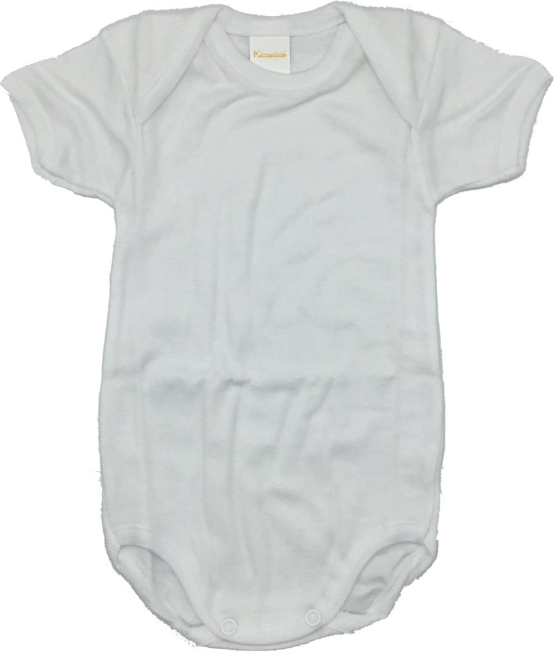 Body 100% cotone ART. L2001 - 1 MESE / BIANCO - BODY 0-24 