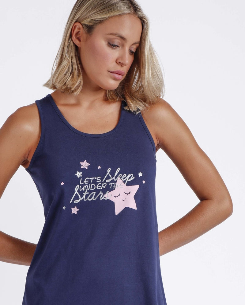 CAMISOLA UNDER THE STARS 61100 - CAMICIA DA NOTTE DONNA