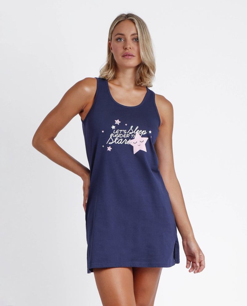 CAMISOLA UNDER THE STARS 61100 - CAMICIA DA NOTTE DONNA