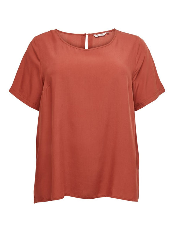 CARVIS SS TOP SOLID - 15206604 - 42- / Hot Sauce - T-SHIRT &