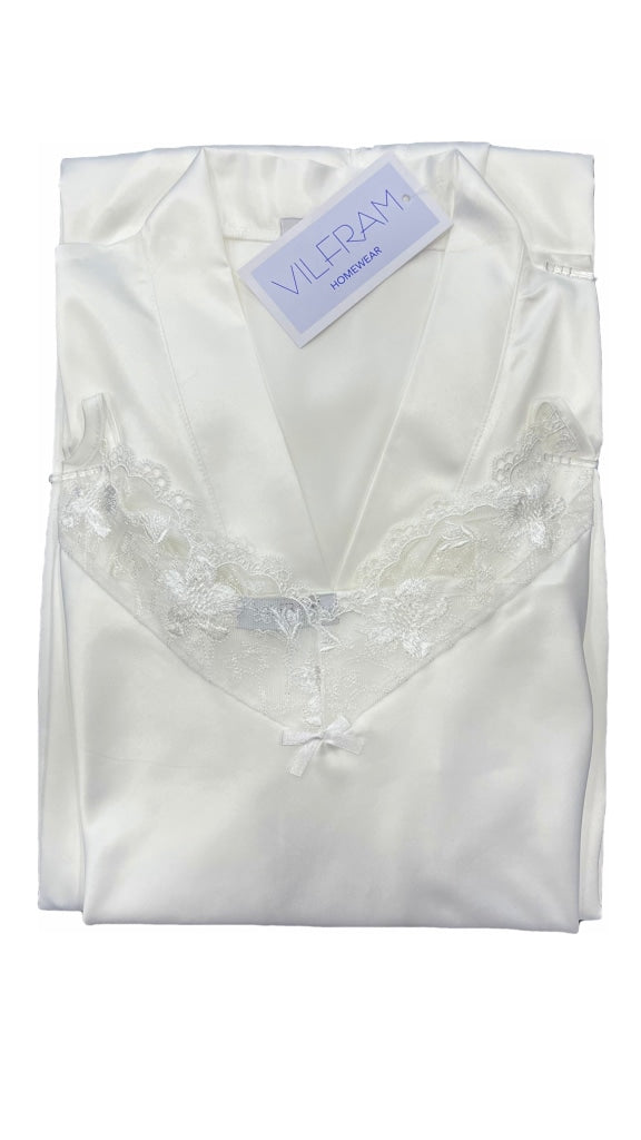 Coordinato Donna Sposa in Raso Canotta e Vestaglietta 50852 