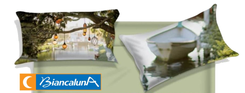 Coppia Federe Cuscino con Stampa Digitale 100% Cotone 