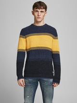 Jack & Jones JJMELANGE KNIT CREW NECK LTN 12188886