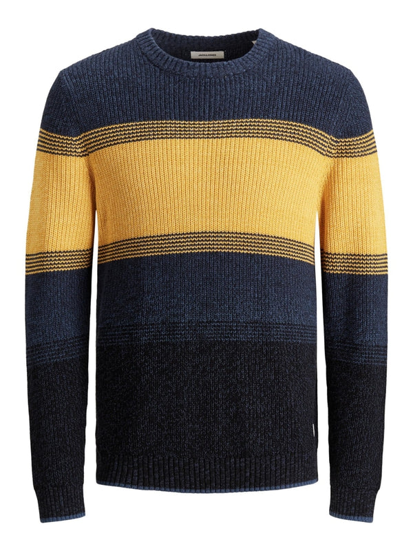 Jack & Jones JJMELANGE KNIT CREW NECK LTN 12188886 - Spicy 