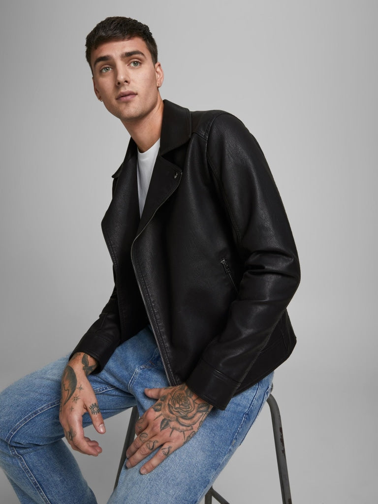 Jack & Jones JORNOLAN BIKER JACKET NOOS 12185005 - GIUBBOTTO