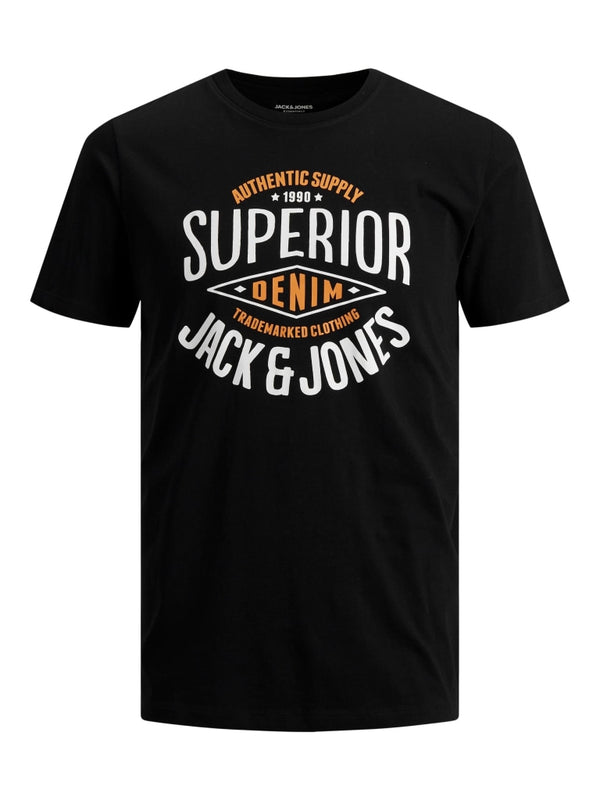 Jack & Jones T-Shirt Uomo 12199474 - BLACK / XS - T-SHIRT & 