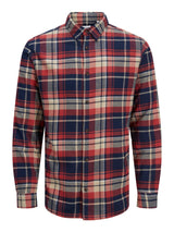 JJPLAIN AUTUMN CHECK SHIRT LS 12212591 - CAMICIA UOMO