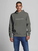 JPRBLAAUGUST LOGO SWEAT HOOD FST PS 12222983 - Mulled Basil 