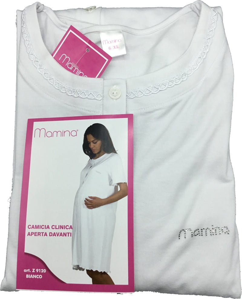 Mewa Camicia Da Notte Helena Per Donna In 100% Cotone - Pigiama Babydoll Floreale