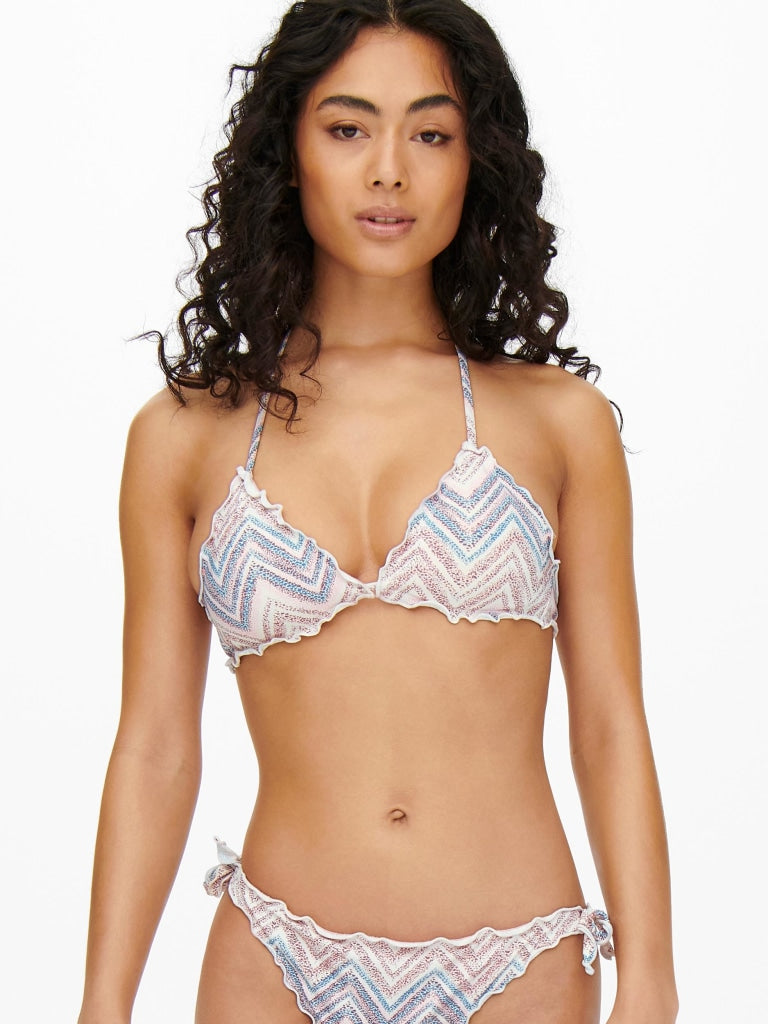 ONLANDREA RUFFLE TIE BIKINI TOP 15250846 - COSTUME DONNA