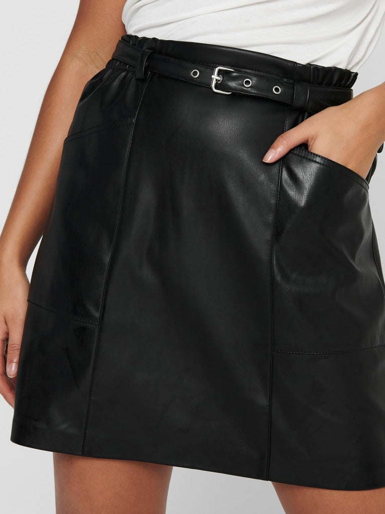 ONLHEIDI FAUX LEATHER SKIRT OTW NOOS 15229099 - GONNA DONNA