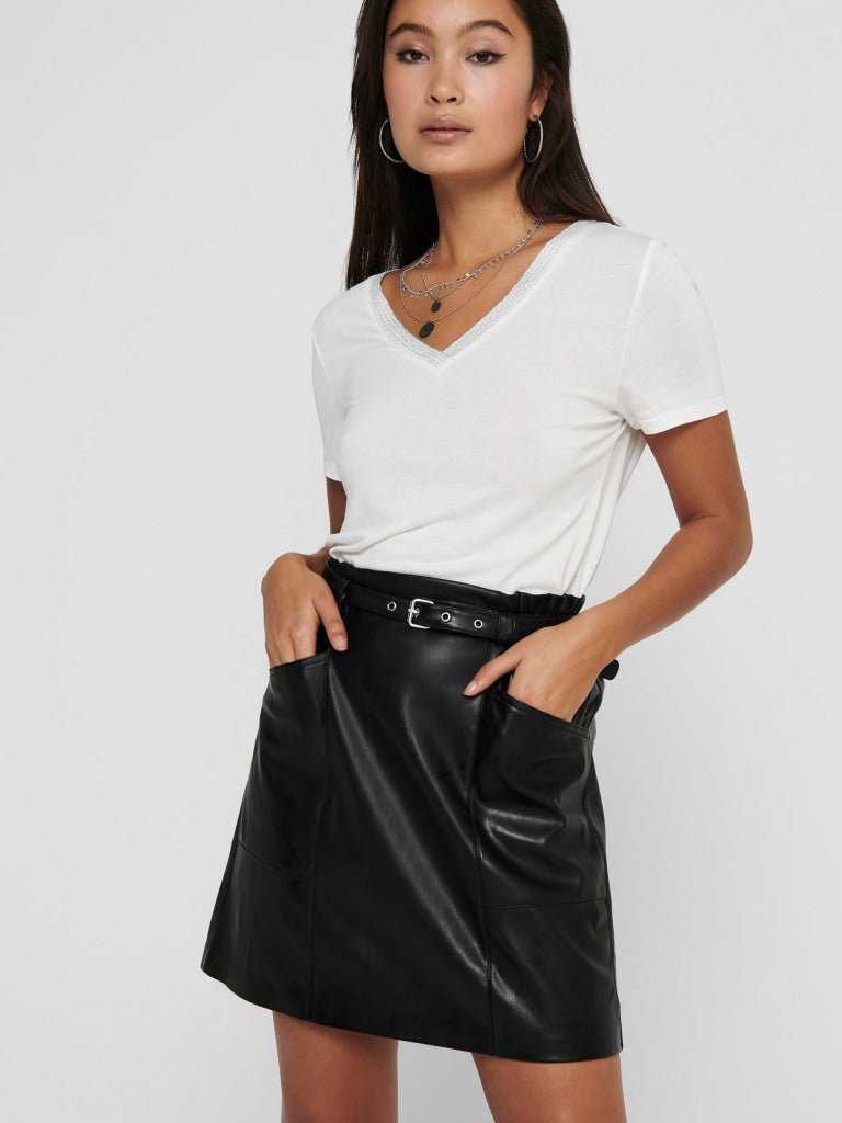 ONLHEIDI FAUX LEATHER SKIRT OTW NOOS 15229099 - GONNA DONNA