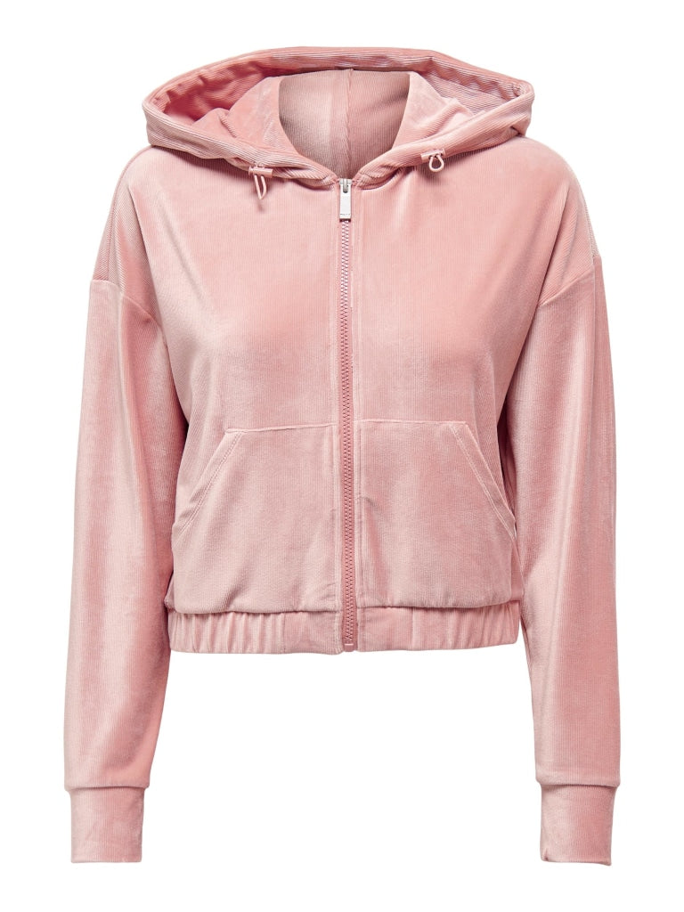 ONLNEW SIRA L/S ZIP HOOD SWT 15272537 - Rose Dawn / L- - 