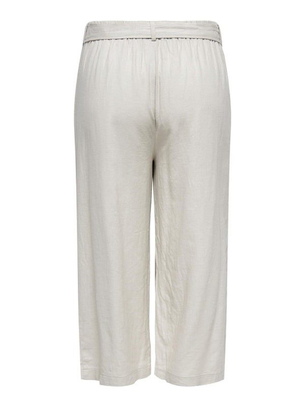 ONLY CARMAKOMA CARCARA HW LININ BELT CULOTTE PANT WVN 