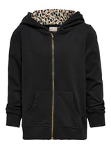 ONLY KONRIANNA LIFE L/S ZIP HOOD CS SWT 15243404 - BLACK / 