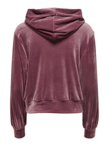 ONLY ONLLAYA L/S HOOD VELVET SWT 15237769 - FELPA DONNA