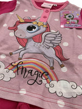 Pigiama Serafino in cotone manica lunga DISNEY UNICORNO ART.