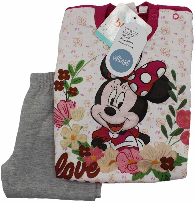 Pigiamino Neonata in Felpa con Stampa Disney 100% Cotone - 6