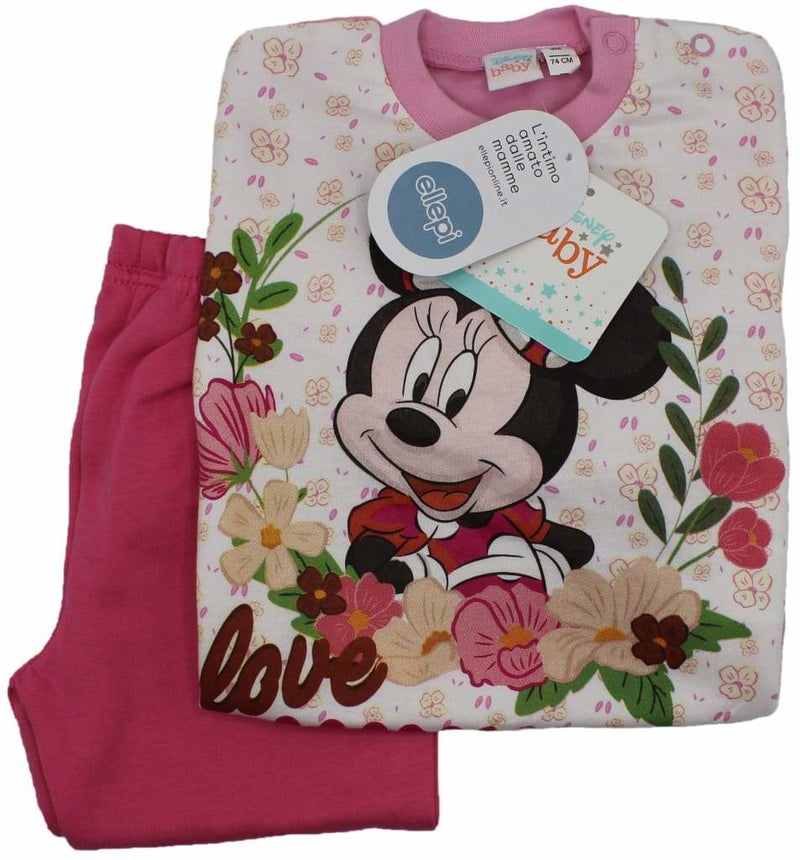 Pigiamino Neonata in Felpa con Stampa Disney 100% Cotone - 6